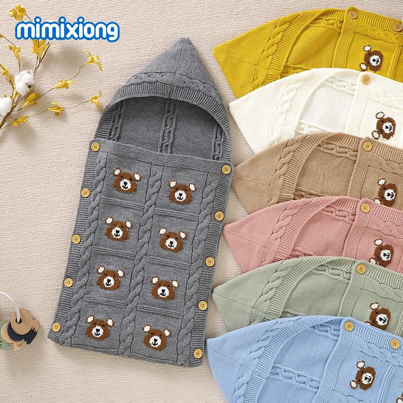 cute bear baby sleeping bag