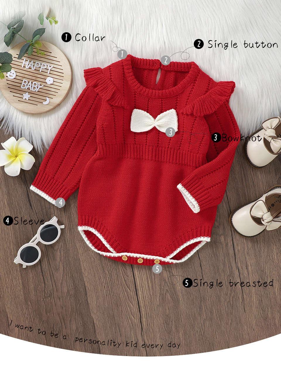 Baby girl bow jumpsuit