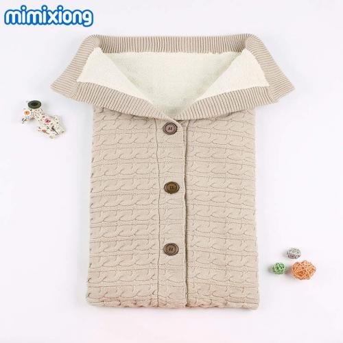 Thickened fleece baby sleeping bag