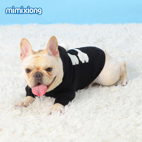 bone pattern dog sweater